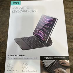 ESR Magnetic Keyboard Case Rebound Series For iPad Air 13 (25/24) Pro 12.9 Black