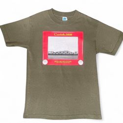 Vintage Coachella 2008 Etch A Sketch Tee Full Lineup Small Roger Waters Portishead