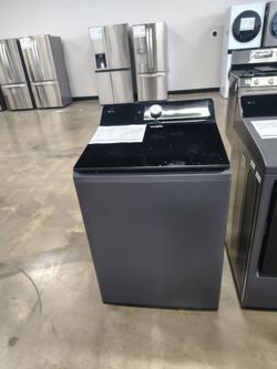 LG 5.5 cu ft Mega Capacity Smart Top Load Washer with lmpeller Easyunload AI Sensing