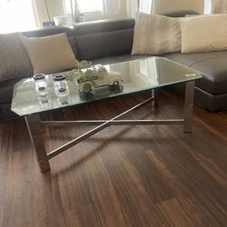 Stainless Steel Glass Coffee Table