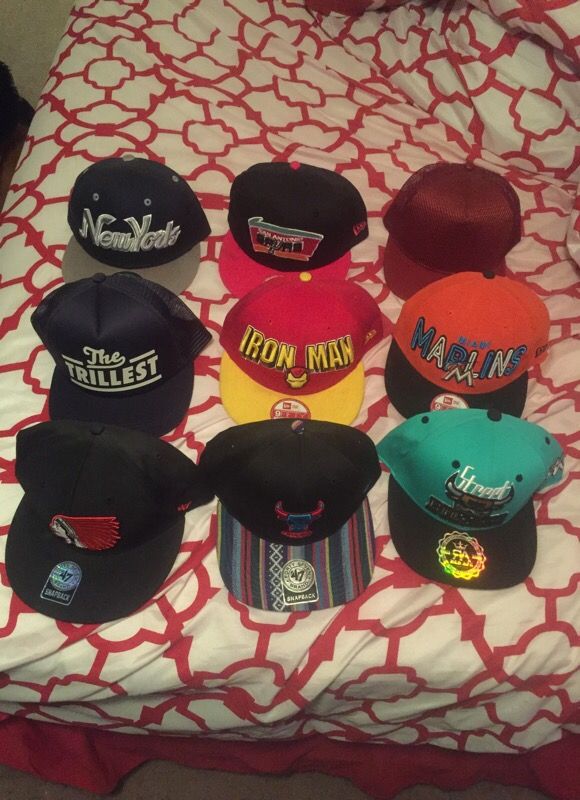 Snap backs and strap backs
