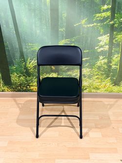 Black Padded Folding Chairs – Heavy Duty & Comfortable