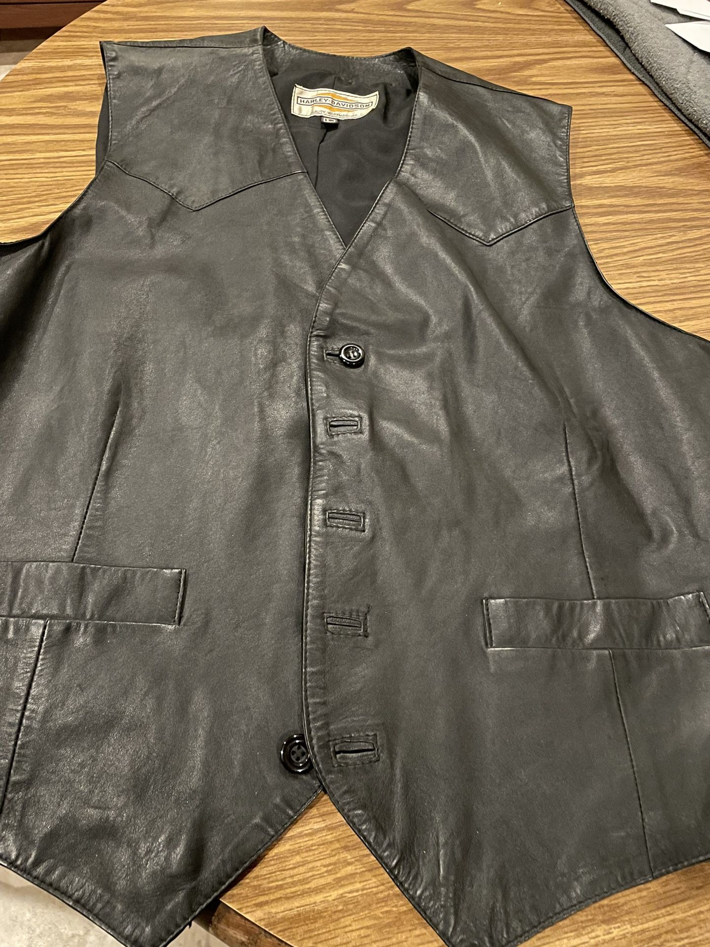 Harley Davidson Leather Vest 