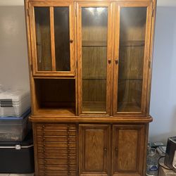 Hutch! Coffee Cabinet/Bar cabinet  Armoire 
