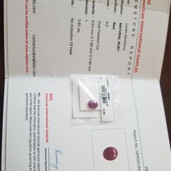 3.85 ct AIG Certified Ruby