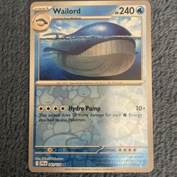 Pokemon Wailord 041/159 Journey Together Reverse Holo NM Condition