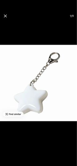 Rechargeable star light up keychain