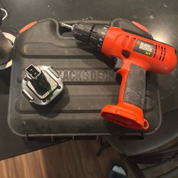 Cordless Black And Decker 9.6 Volt Drill