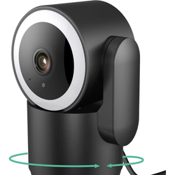 Luna 2K Indoor Cameras for Home Security, 2.4GHz & 5GHz WiFi, 360-Degree Pan-Tilt, Built-in Spotlight, Human Auto Tracking, Siren, Pet/Dog/Baby Camera