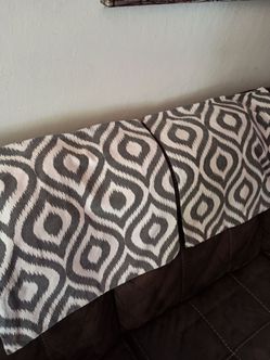 Nice Grey & White Pattern Pillow Covers.