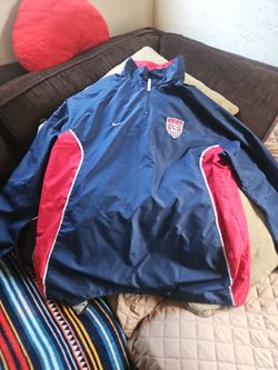 USA Nike Soccer  pullover windbreaker XL