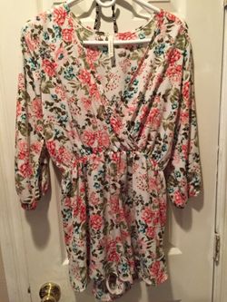 Beautiful floral print romper
