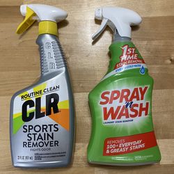 CLR or Spray ‘n Wash laundry stain remover 