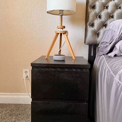 IKEA End Table Night Stand Black 