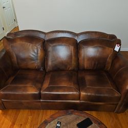 Top Grain Leather Sofa (BRAND NEW)