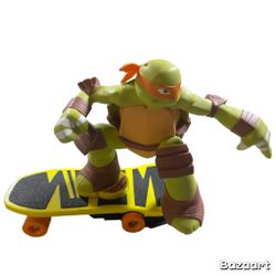 Teenage Mutant Ninja Turtles RC Mikey Skateboard Michelangelo TMNT ~ No Remote