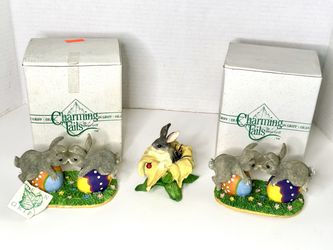 Vintage Charming Tails by Dean Griff Spring-themed Resin Figurine Set of 3