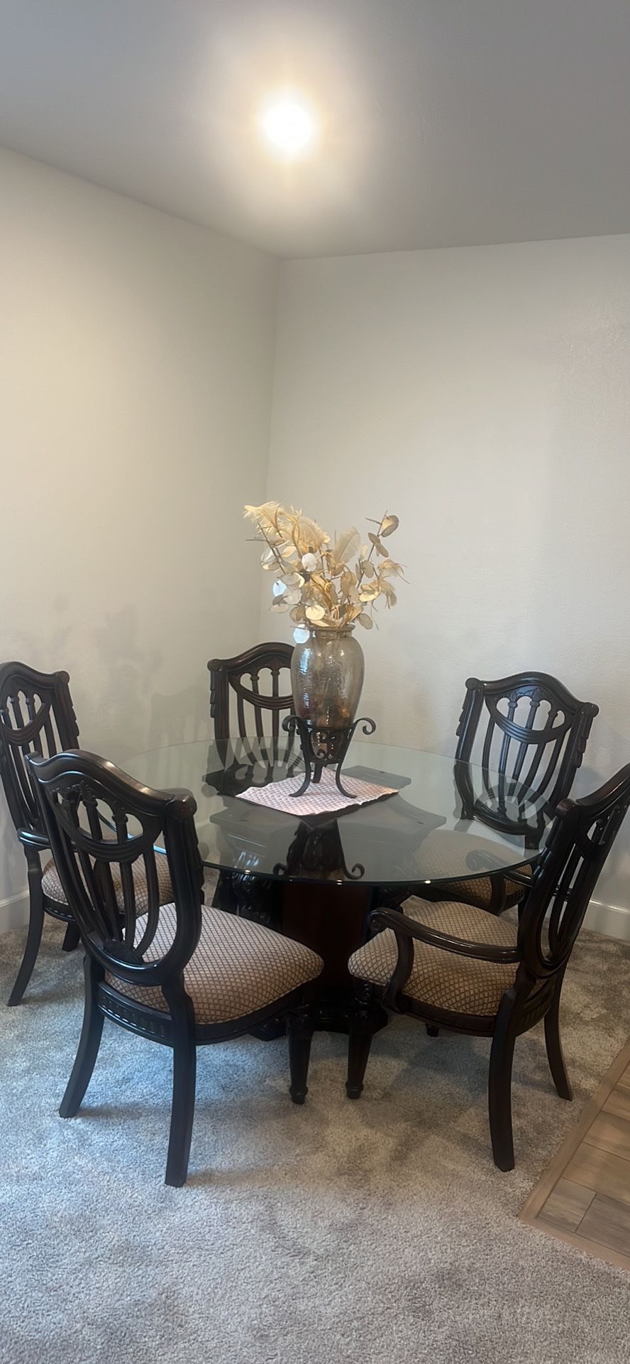 Glass Dining Table And Chairs
