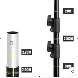 Kate Equipment 10*8.6ft&10x10ft Black Aluminum Backdrops Stand (3cm Thick)