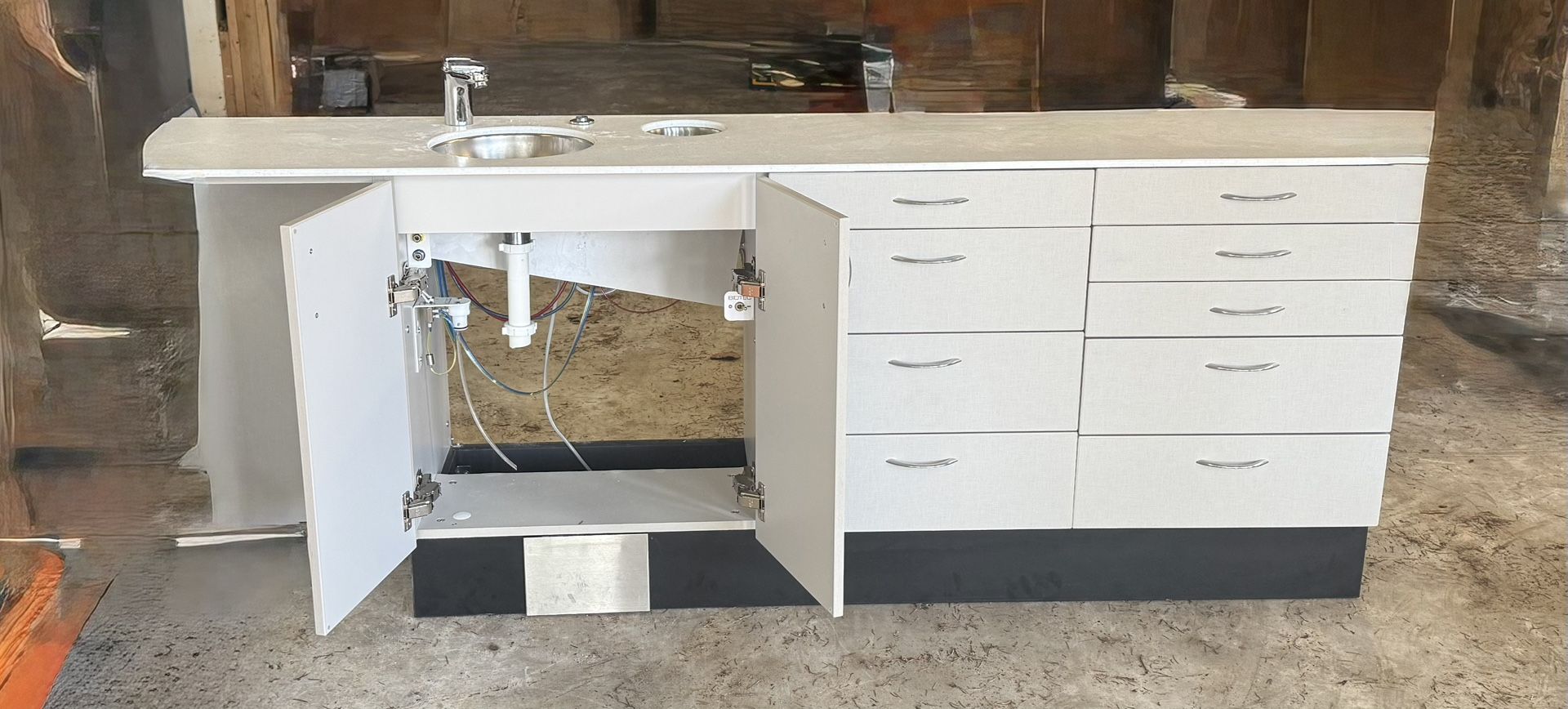 Dentist Medical 84” Base Cabinet LIKE NEW