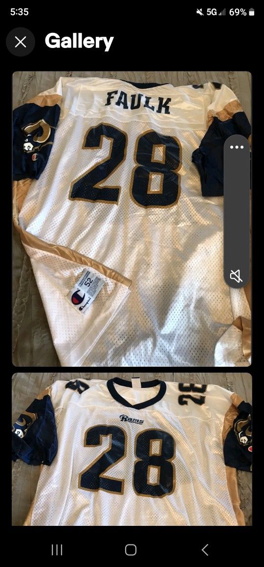 Reebok Marshall Faulf Jersey Men's XXL