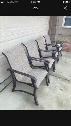 Outdoor patio chairs