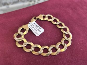 10j solid gold Cuban link breaclte 26.2 grams layaway available 10% Dwon if you interested please make sure you ask for Maribel thank you