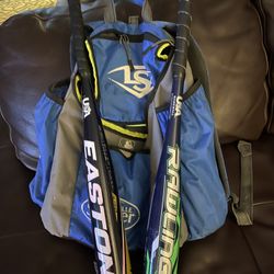 T-Ball Backpack And Bats