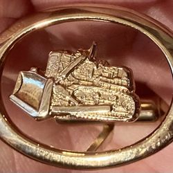 Vintage Bulldozer Cufflinks 