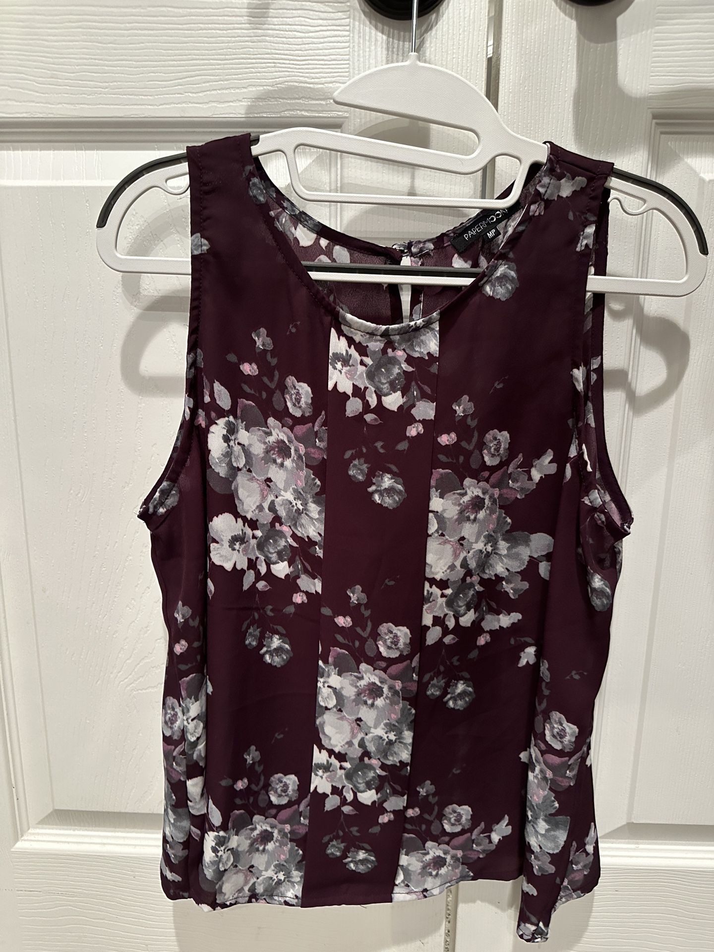 Plum Crew Neck Blouse
