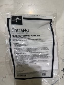 Medline EntraFlo 1000mL feeding pump bag set