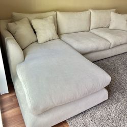 Sectional Cream White Couch