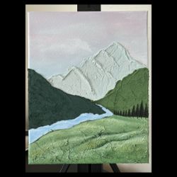 Landscape Texture Painting 11” x 14”