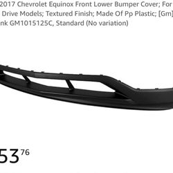 Front Lower Bumper Chevrolet Equinox 