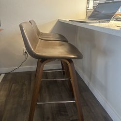 High Bar stools leather