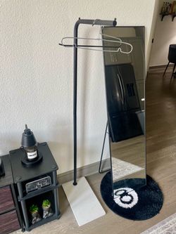 Modern Garment Clothing Rack Black Frame