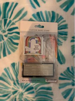 Five Below Custom Name Stamp Kit, Textile Ink Included (Brand new)