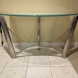 Glass Side Table 