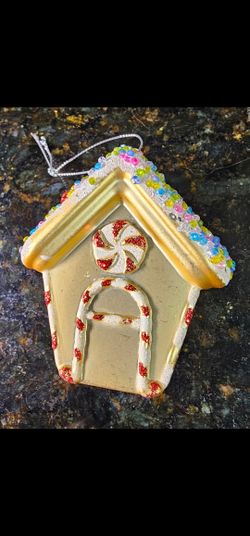 Holiday Time Gingerbread House 4" Christmas Ornament Holiday Decor 