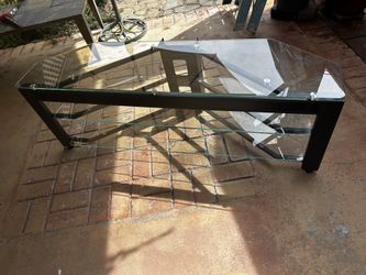 Modern Glass Console Table (Pickup Only)