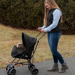 Pet Gear Travel Lite Aluminum Pet Stroller for Cats and Dogs up to 20 pounds