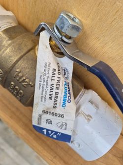 1 1/2 Lead Free Ball Valve