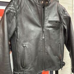 Men’s Large Milwaukee Leather Black Jacket