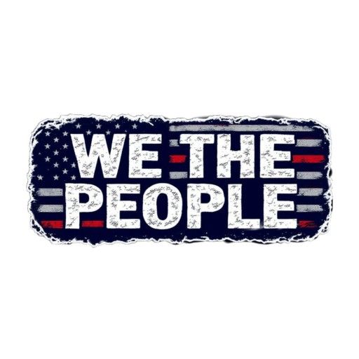 We The People Vinyl Bumper Sticker