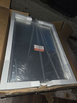 Silver medicine cabinet (new in box)