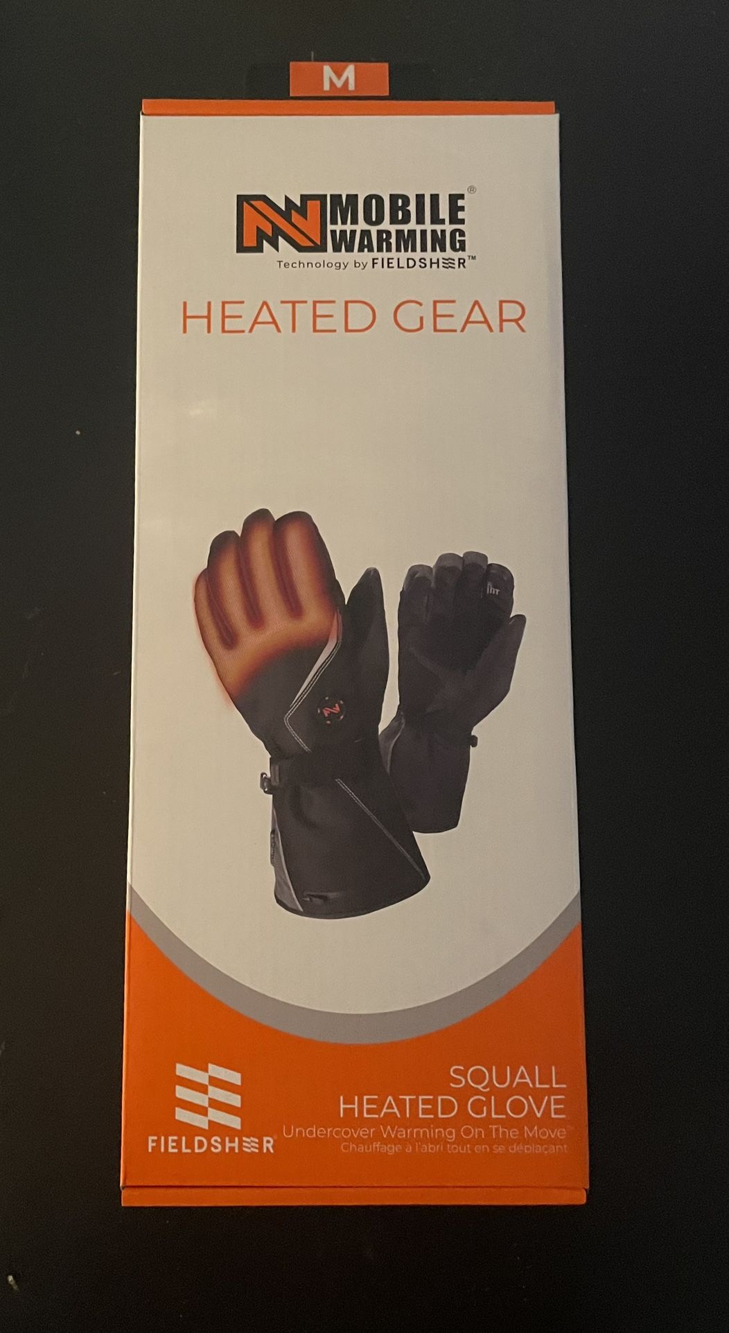 FieldSheer Squall Heated Gloves Medium NEW 5.0V Battery Powered Waterproof