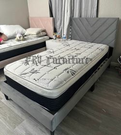 NEW TWIN BED FRAME WITH MATTRESS