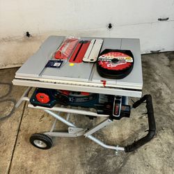 Bosch Table Saw + Stand + Accessories