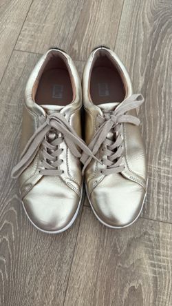 FitFlop Metallic-Leather Sneakers