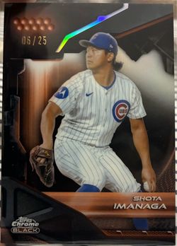 2026 Topps Chrome Black 06/25 Orange Refractor Shota Imanaga